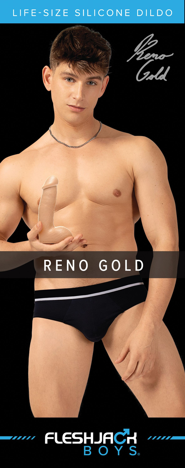 Fleshjack Boys - Reno Gold Dildo  - 4