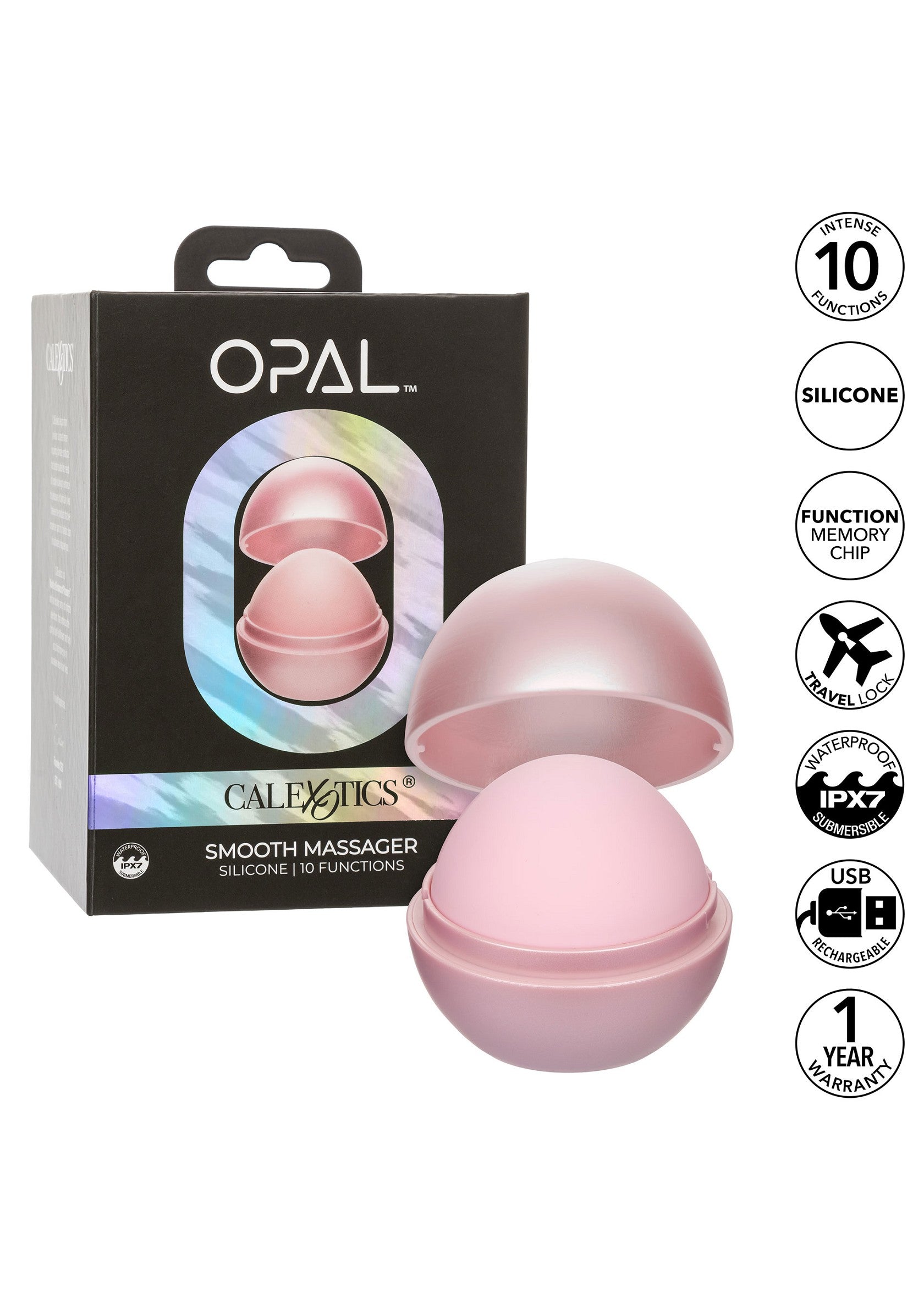 CalExotics Opal Smooth Massager PINK - 9