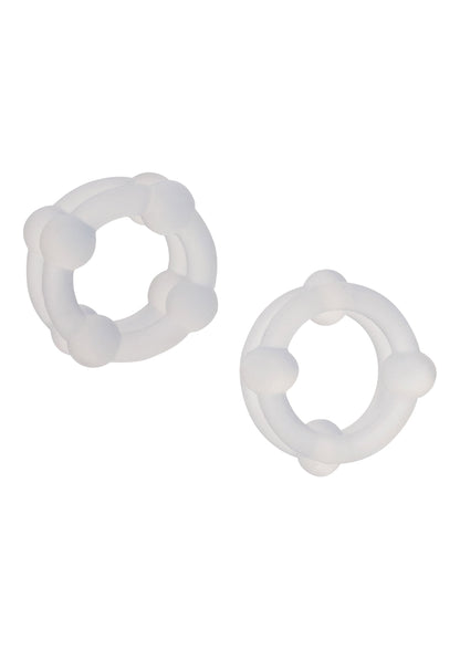 Silicone Double Stacker Rings CLEAR - 0