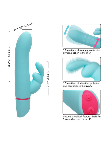 CalExotics Love Bunny Rotating Bunny BLUE - 3