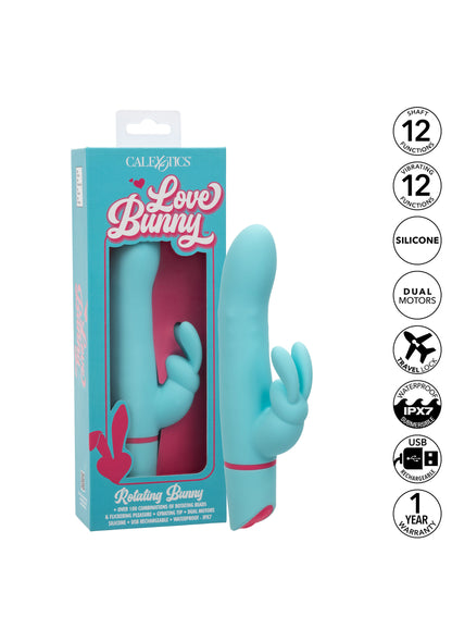CalExotics Love Bunny Rotating Bunny BLUE - 4