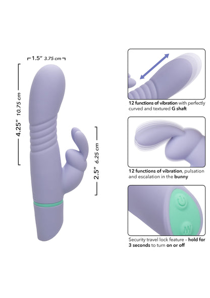 CalExotics Love Bunny Thrusting Bunny PURPLE - 1