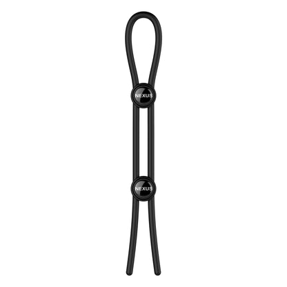 Nexus Forge - Dubbele Verstelbare Penisring - Zwart - 2