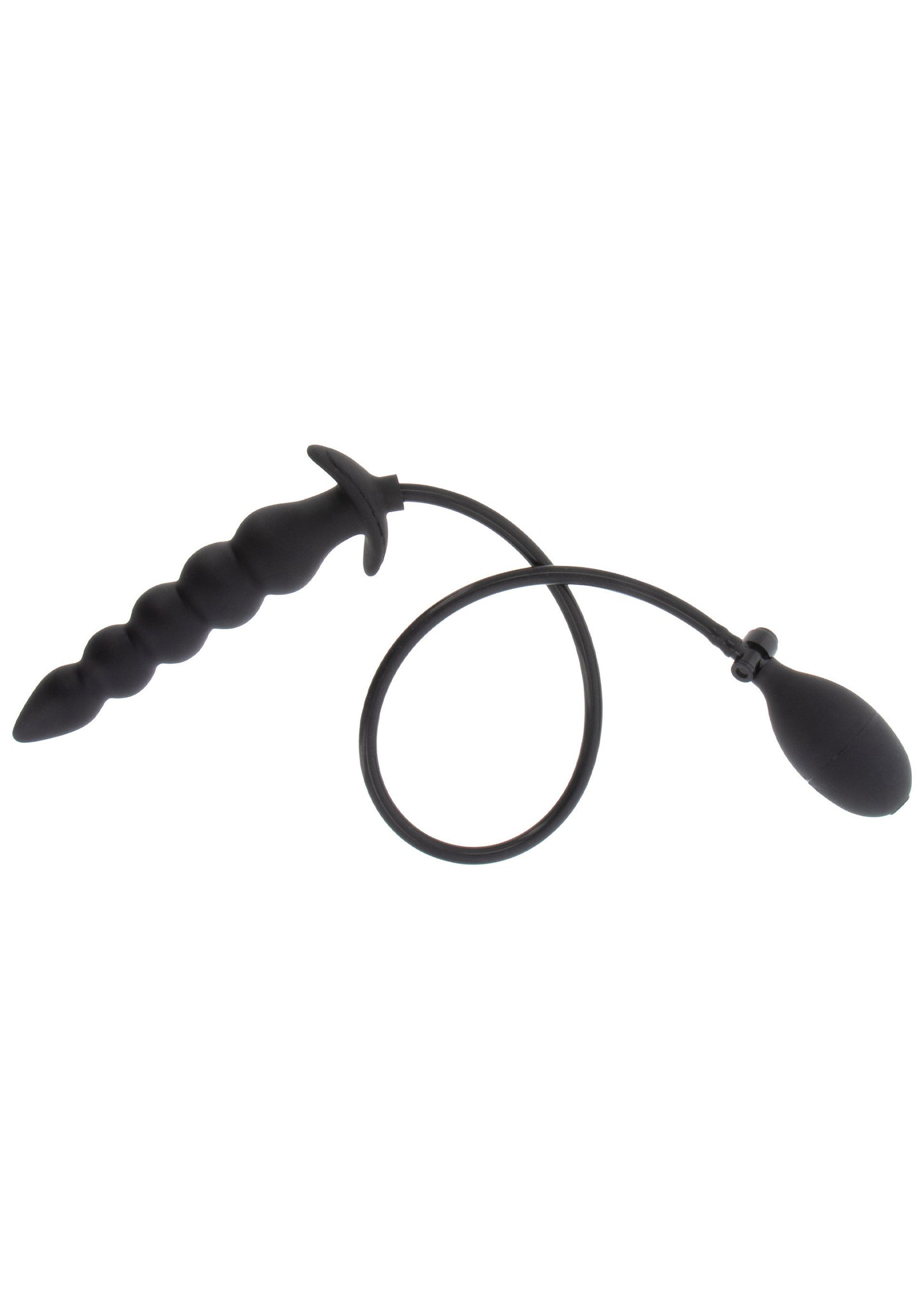 Hidden Desire Extreme Inflatable Ribbed Plug - Advanced BLACK - 5