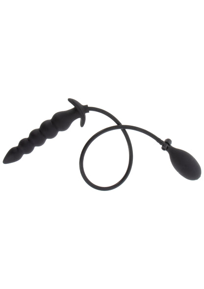 Hidden Desire Extreme Inflatable Ribbed Plug - Advanced BLACK - 5