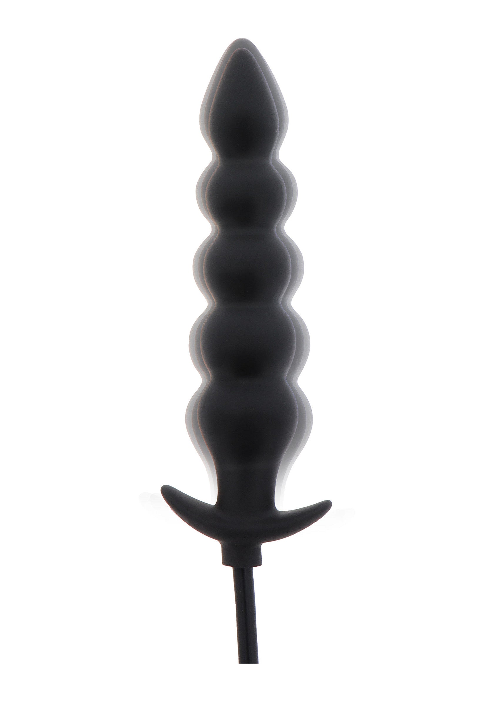 Hidden Desire Extreme Inflatable Ribbed Plug - Advanced BLACK - 3