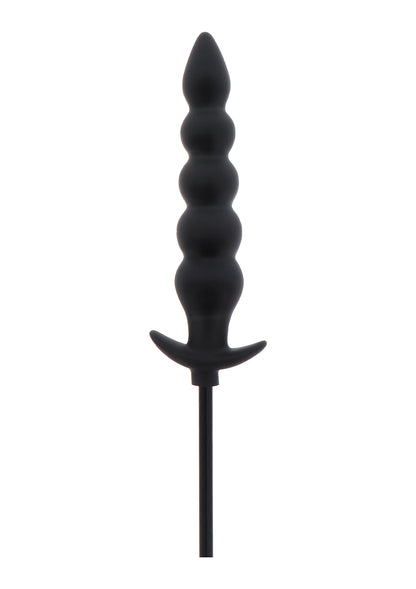 Hidden Desire Extreme Inflatable Ribbed Plug - Advanced BLACK - 2