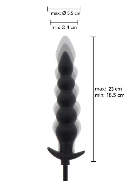 Inflatable Ribbed Plug Advance BLACK - 1