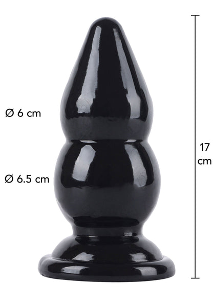 Buttplug Balls Large 17 cm BLACK - 0