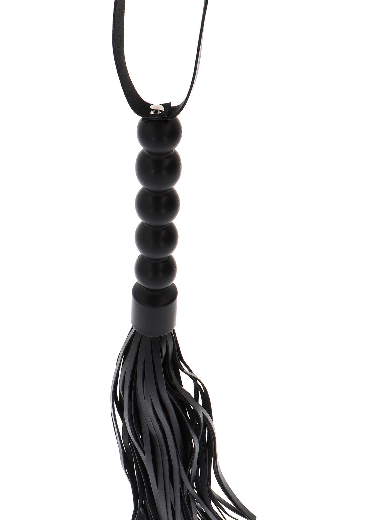 Short Beaded Flogger Whip BLACK - 3