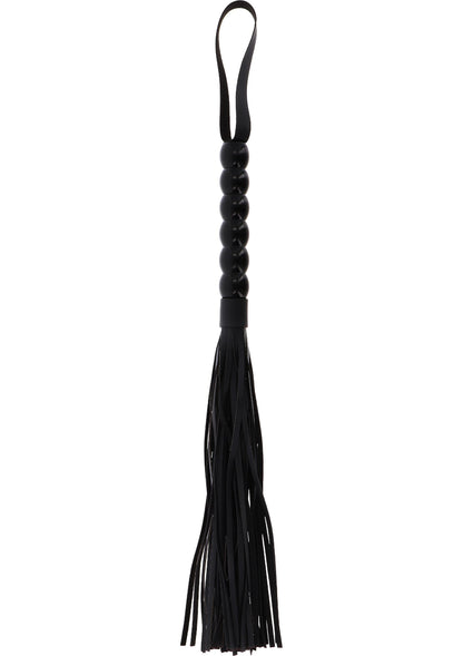 Long Beaded Flogger Whip BLACK - 2