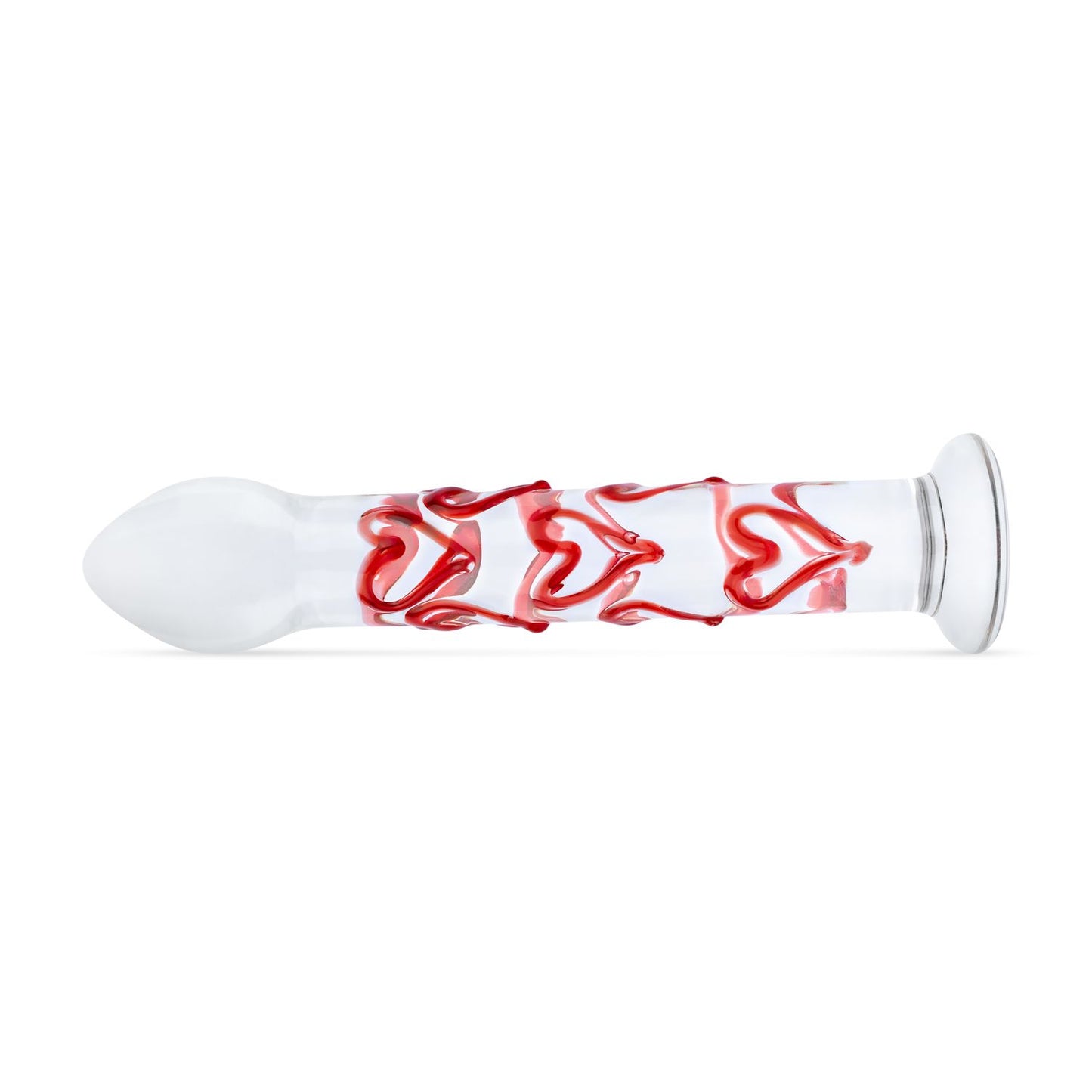 Gildo - Glazen G-spot/Prostaat Dildo Met Hartjes No.30 - 5