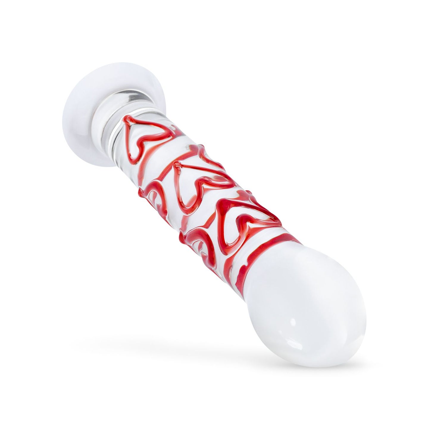 Gildo - Glazen G-spot/Prostaat Dildo Met Hartjes No.30 - 2