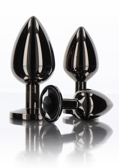 Butt Plug With Diamond Jewel S BLACK - 3