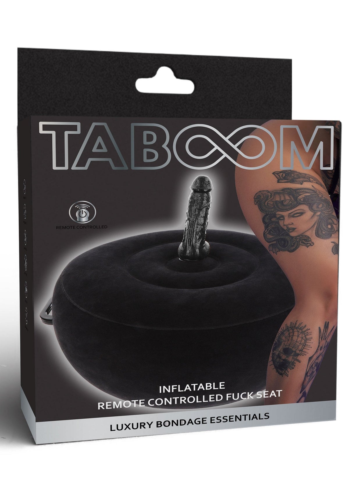 Inflatable Fuck Seat with Remote BLACK - 7