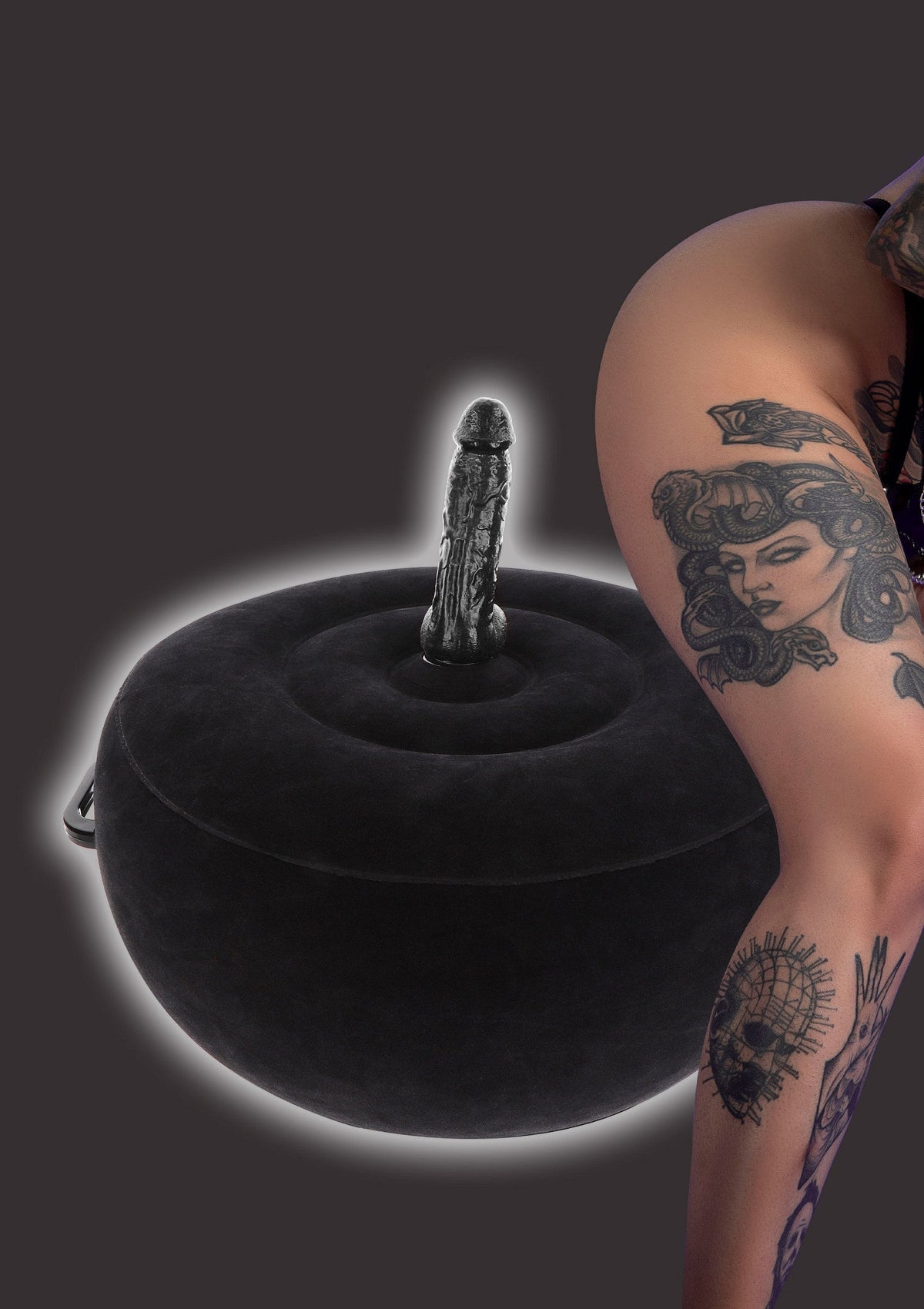 Inflatable Fuck Seat with Remote BLACK - 6