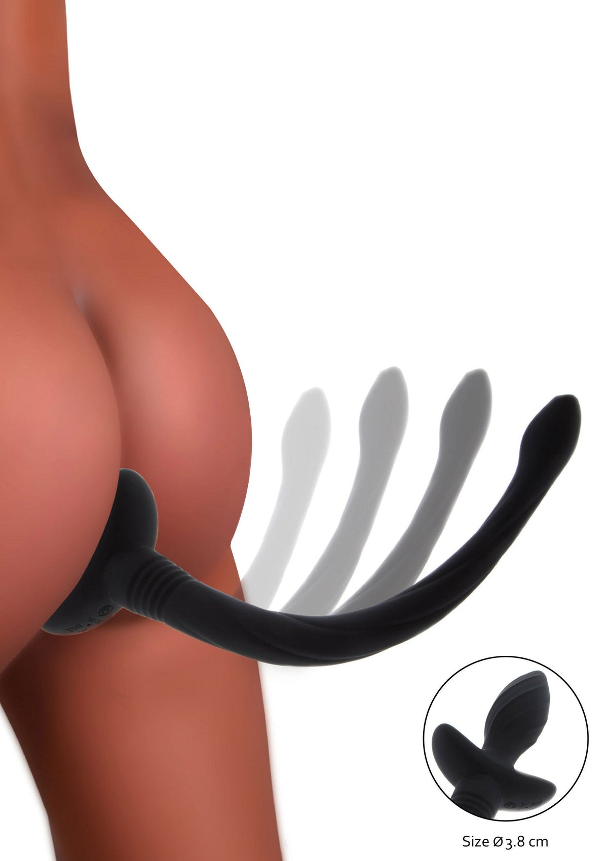 Puppy Play Wiggle Tail BLACK - 2
