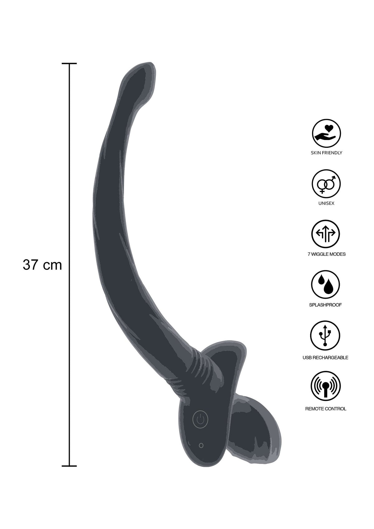 Puppy Play Wiggle Tail BLACK - 4
