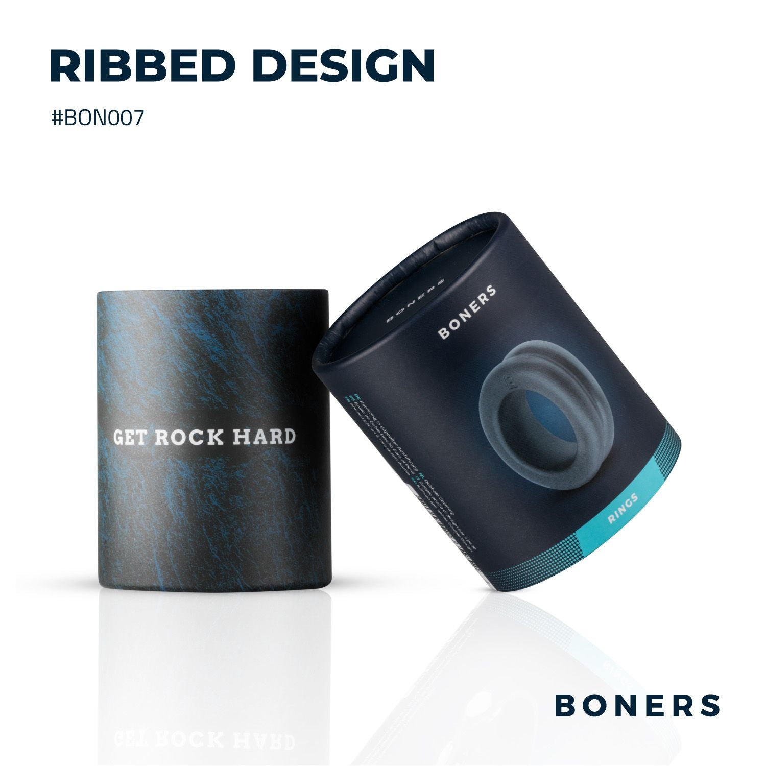 Boners Cockring Met Dubbel Design - 0