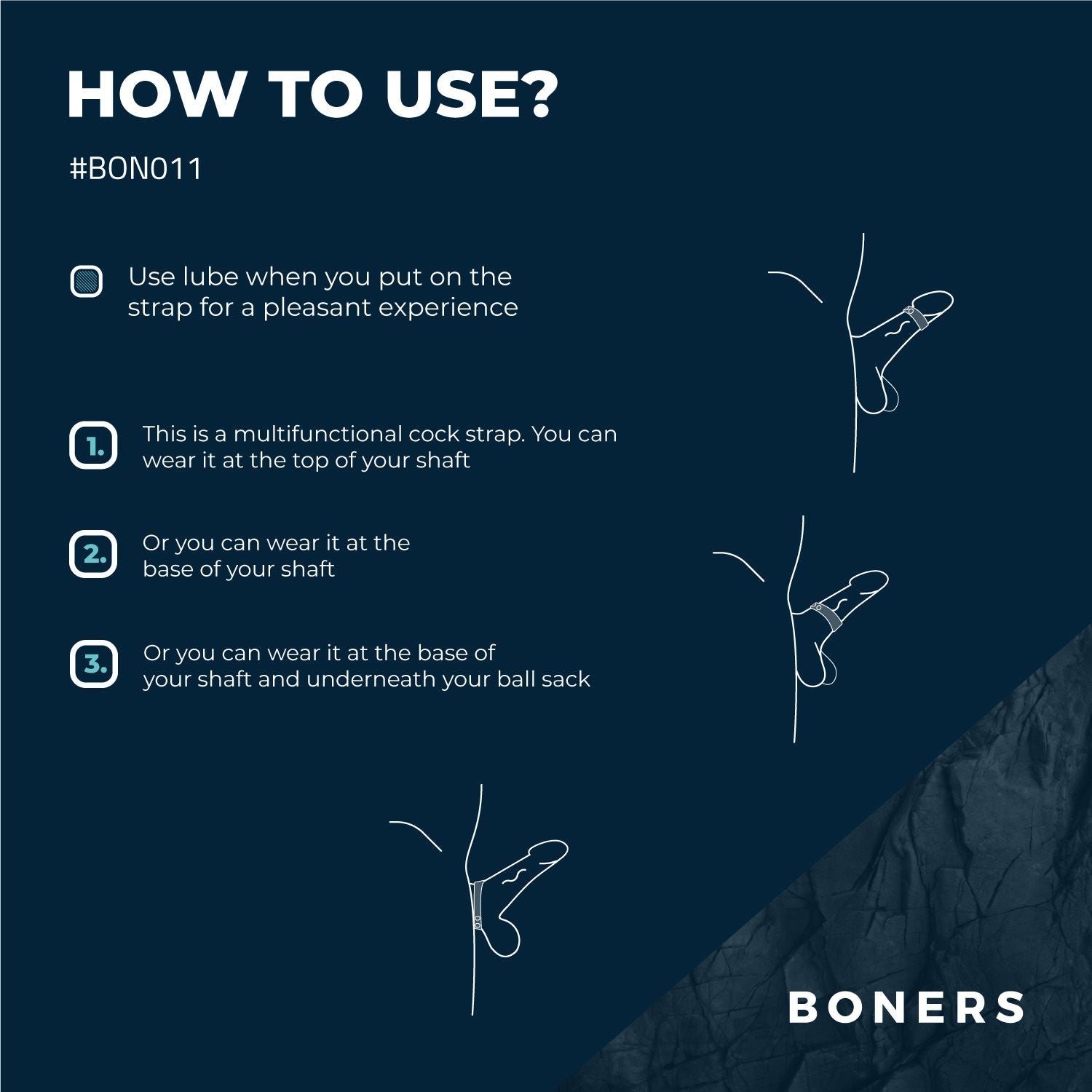 Boners Cock Strap - Maat S/M - 1