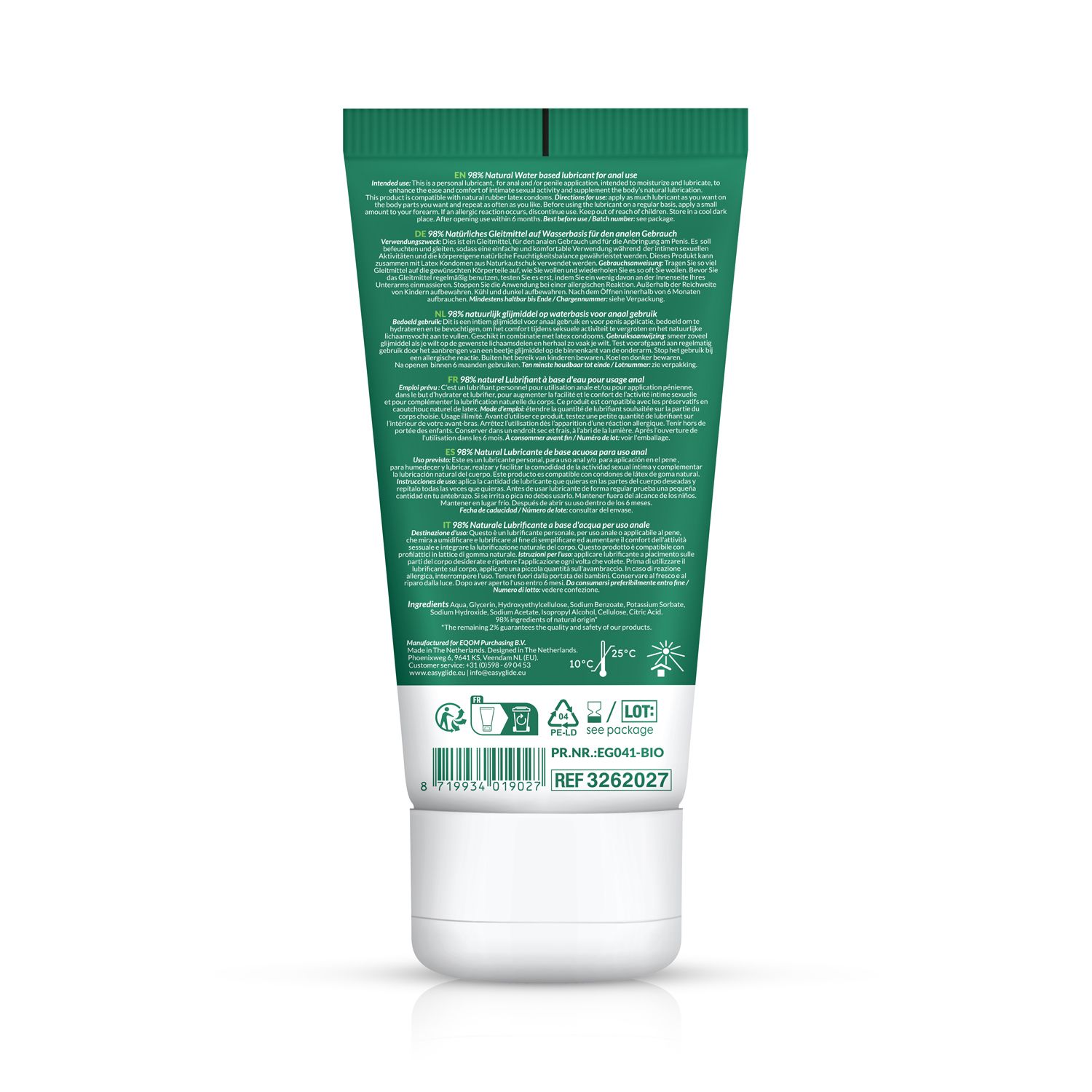 EasyGlide - Bio & Natural Glijmiddel op Waterbasis Anaal - 100 ml - 2