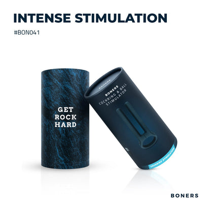 Boners Cockring & Ball Stimulator - Blauw - 4