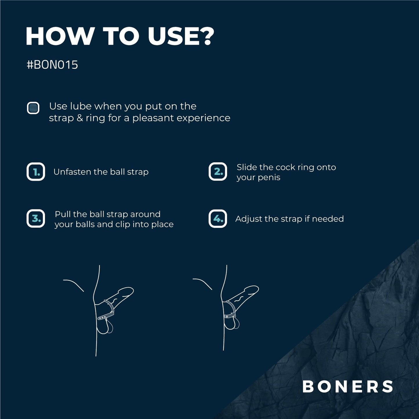 Boners Cock & Ball Strap - S/M - 7