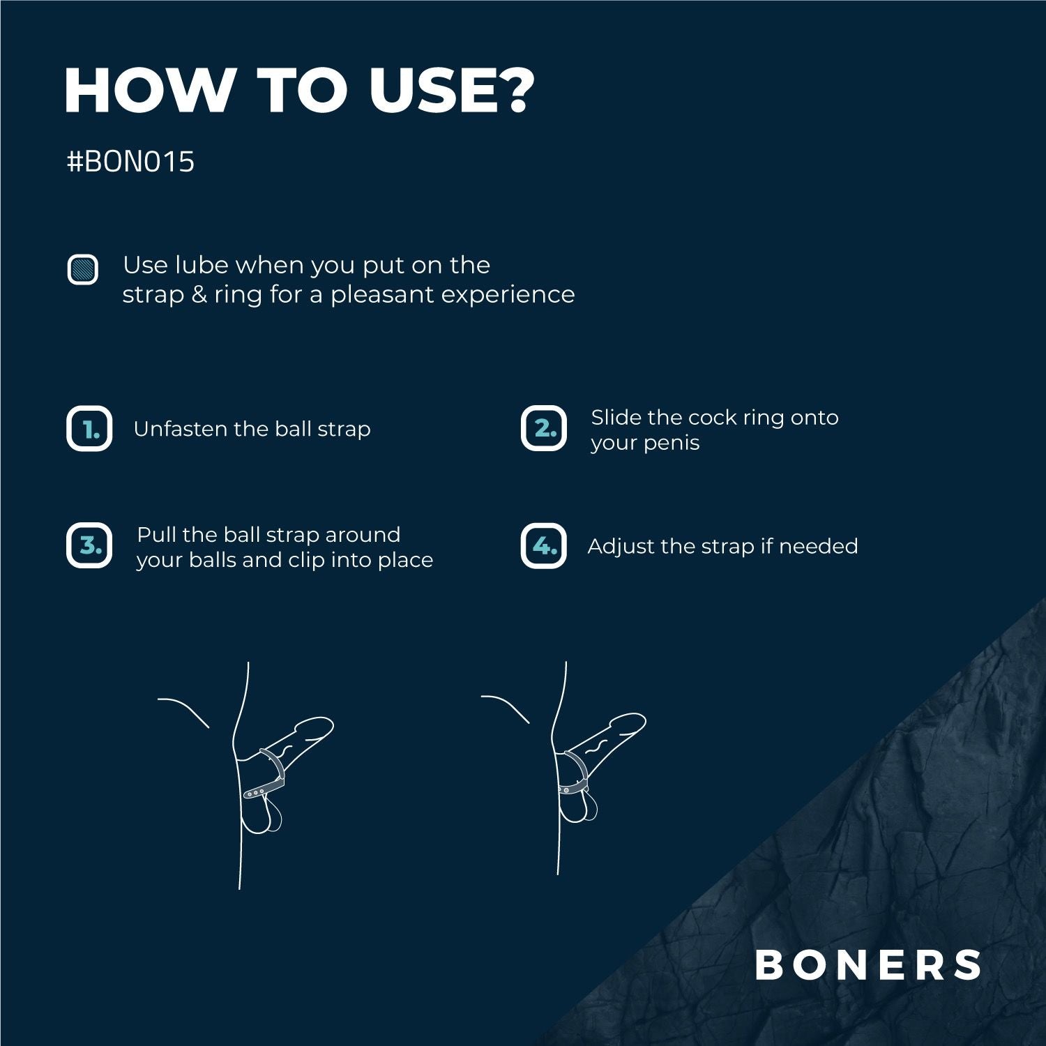 Boners Cock & Ball Strap - S/M - 7