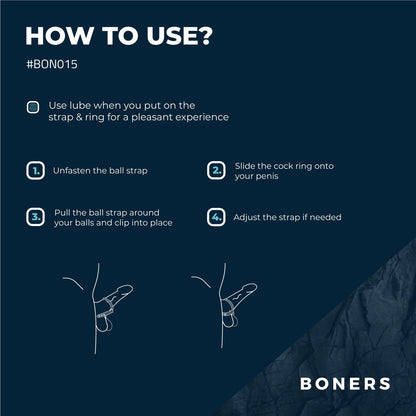 Boners Cock & Ball Strap - S/M - 7