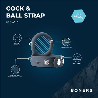 Boners Cock & Ball Strap - L - 11
