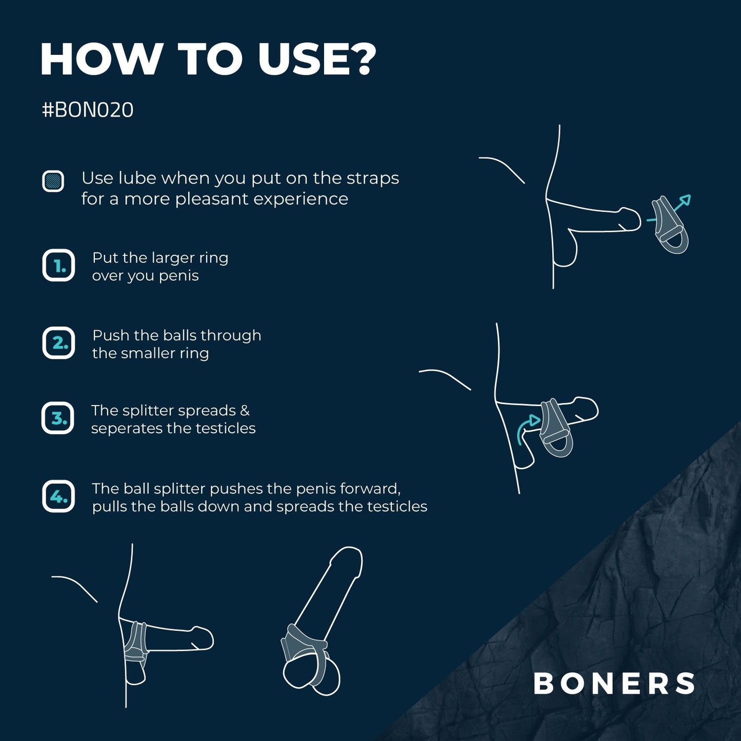 Boners Liquid Silicone Ball Splitter - 3