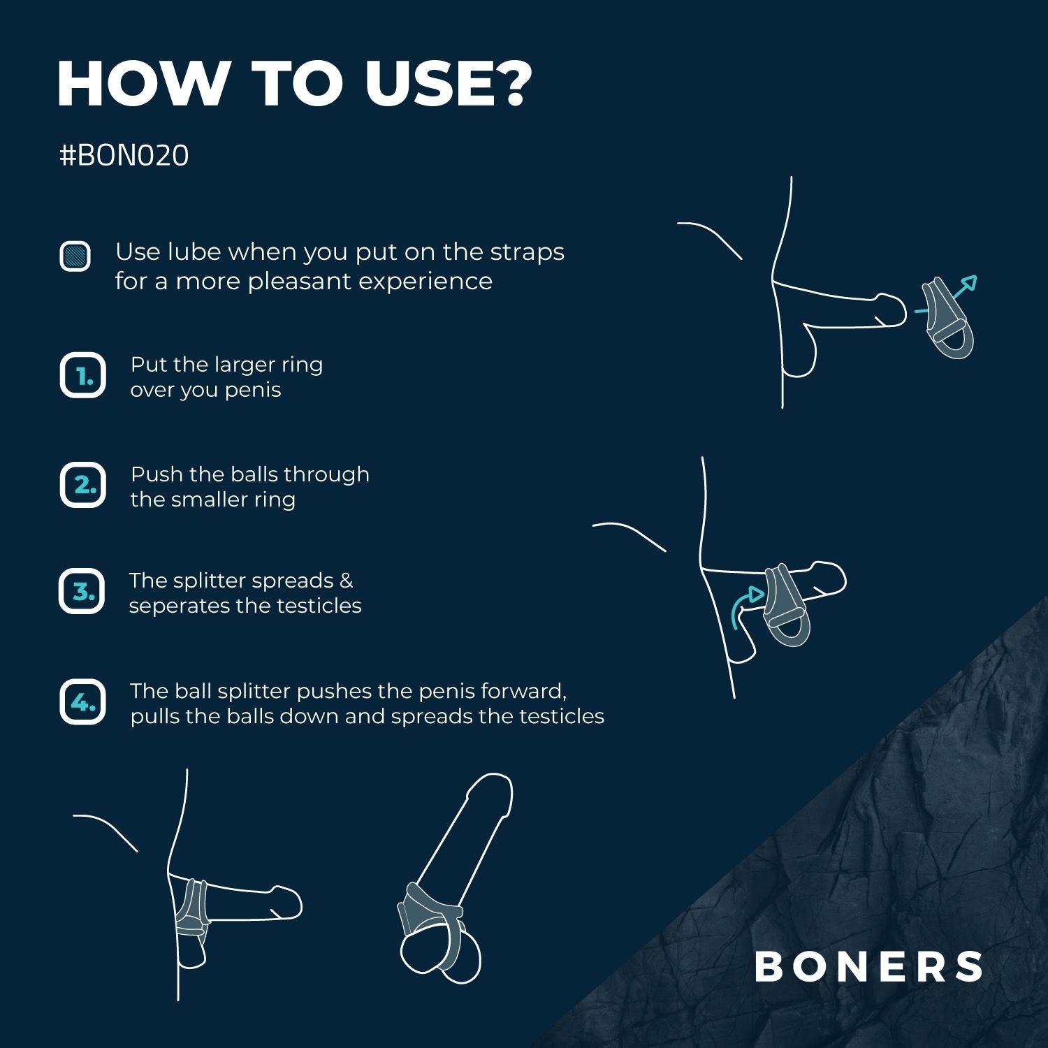 Boners Liquid Silicone Ball Splitter - 3