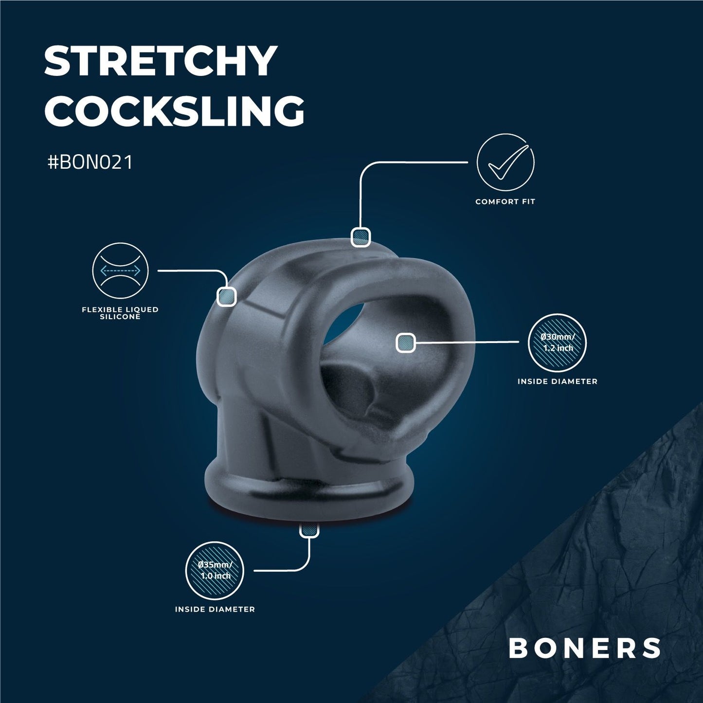 Boners Liquid Silicone 2 in 1 Ballstretcher  - 6