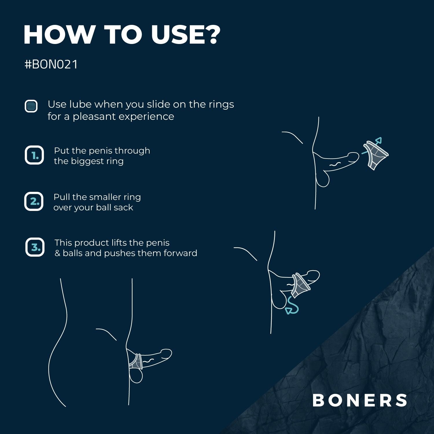 Boners Liquid Silicone 2 in 1 Ballstretcher  - 4