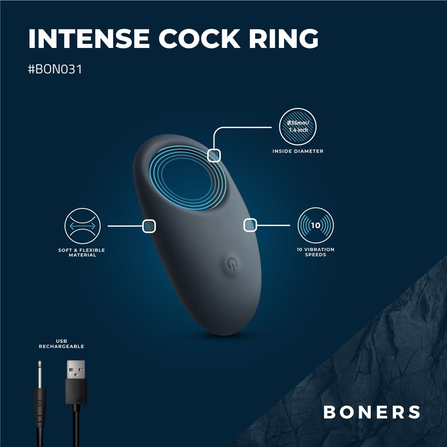 Boners - Vibrerende Cockring - 2