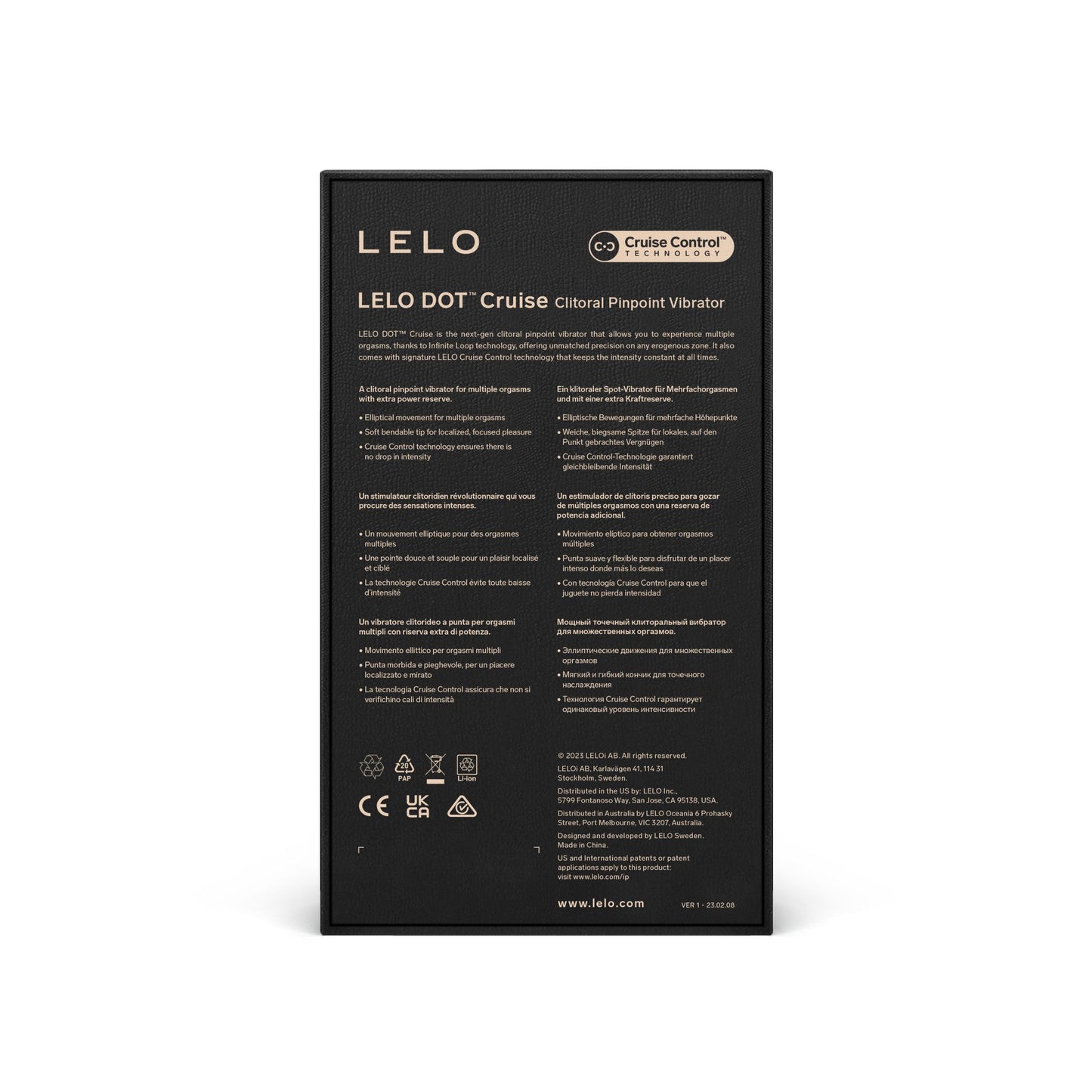 Lelo - Dot Cruise Clitoral Pinpoint Vibrator Peach Please - 6