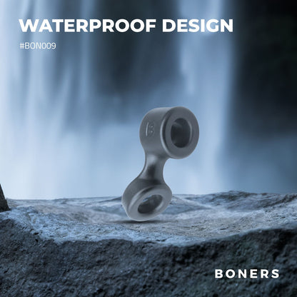 Boners Cockring En Ballstretcher - Grijs - 4