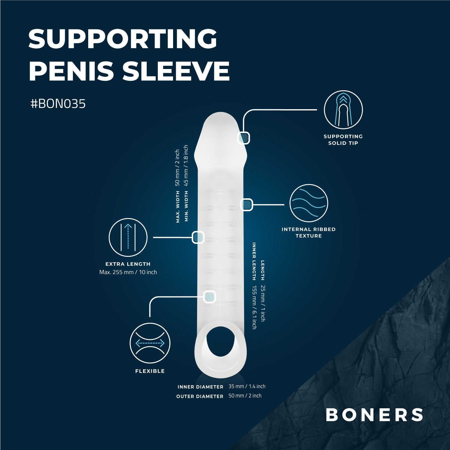 Boners Ondersteunende Penis Sleeve - 1
