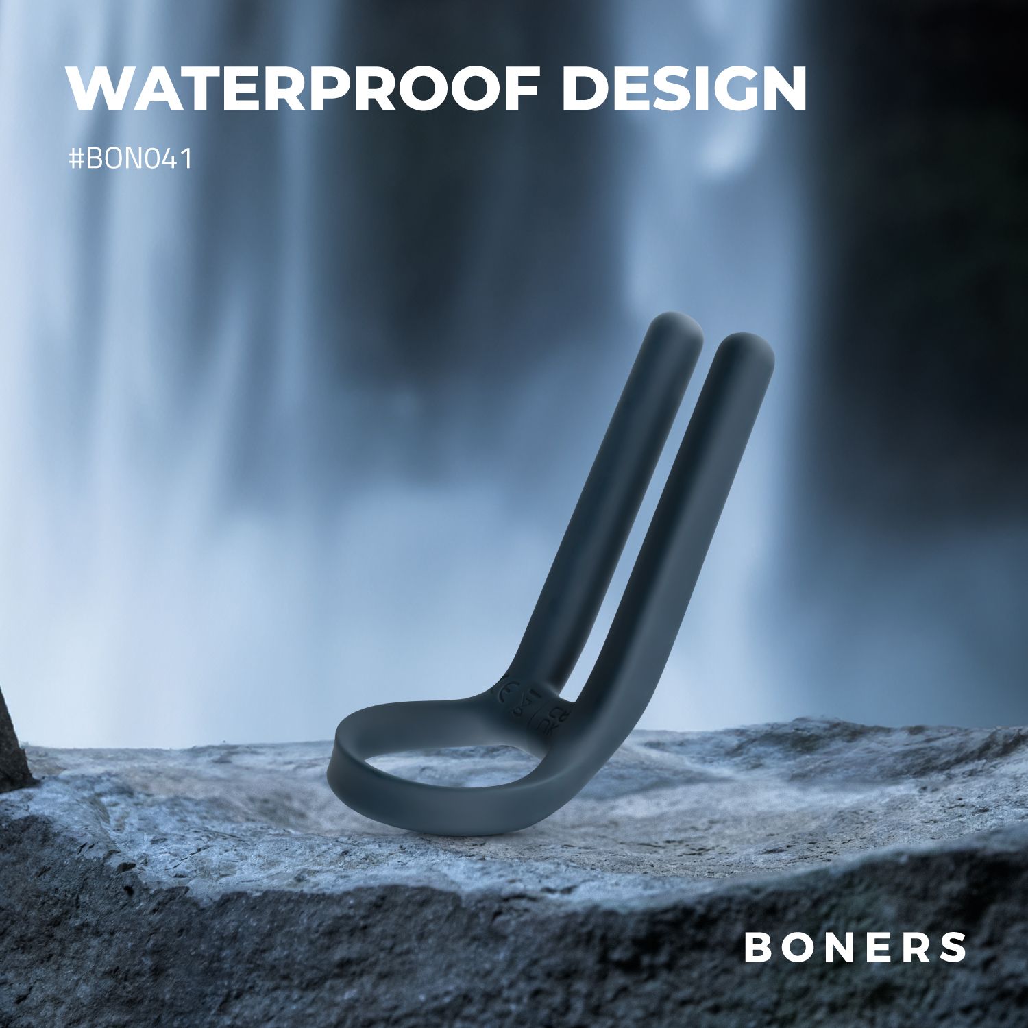 Boners Cockring & Ball Stimulator - Blauw - 5