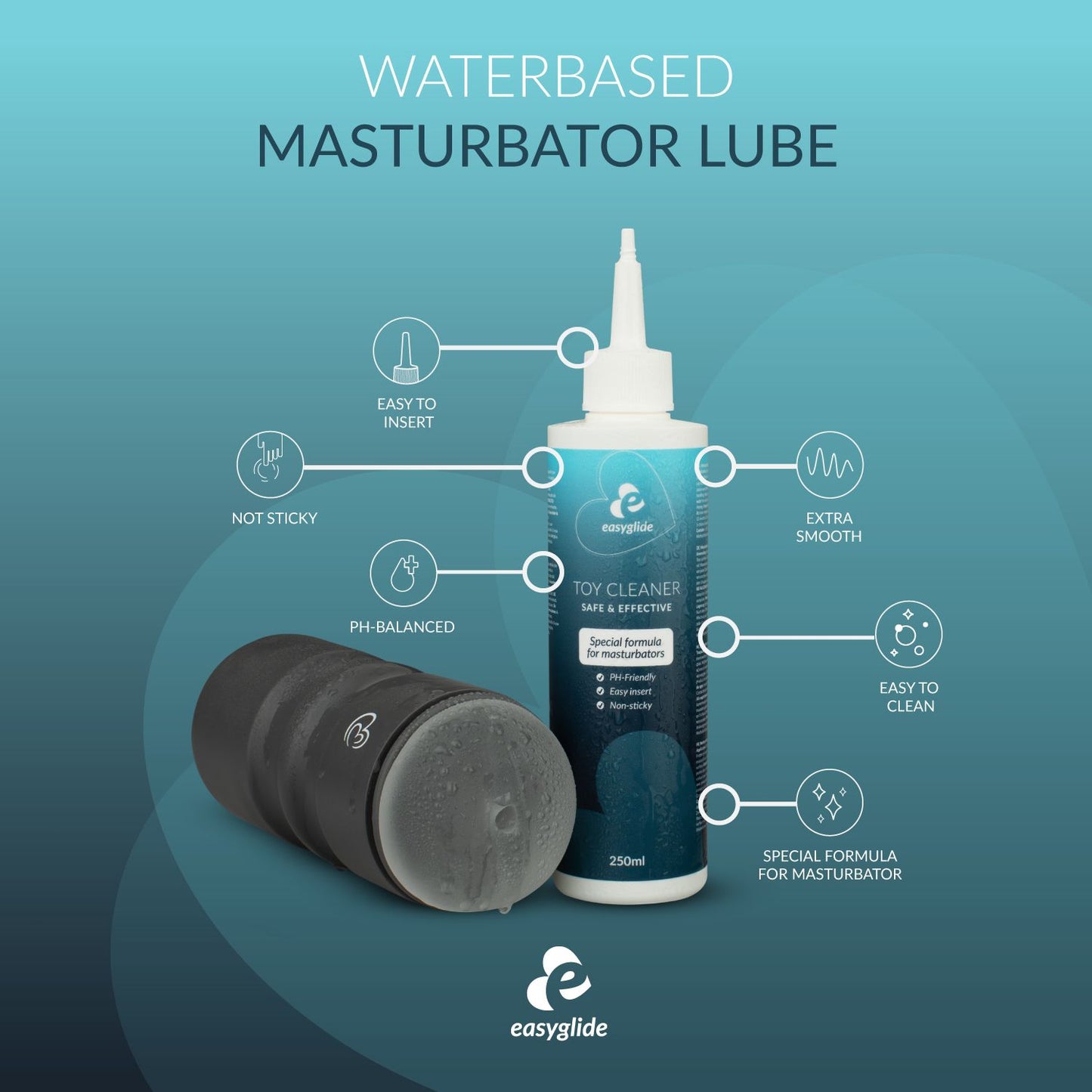 EasyGlide Masturbator Reiniger - 250ml  - 3