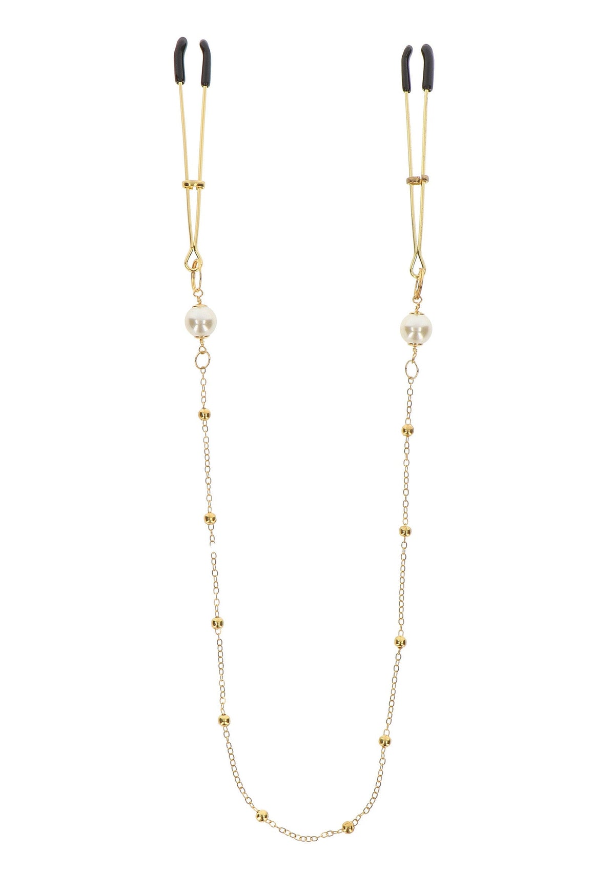 Tweezers Pearl & Deluxe Chain GOLD - 3
