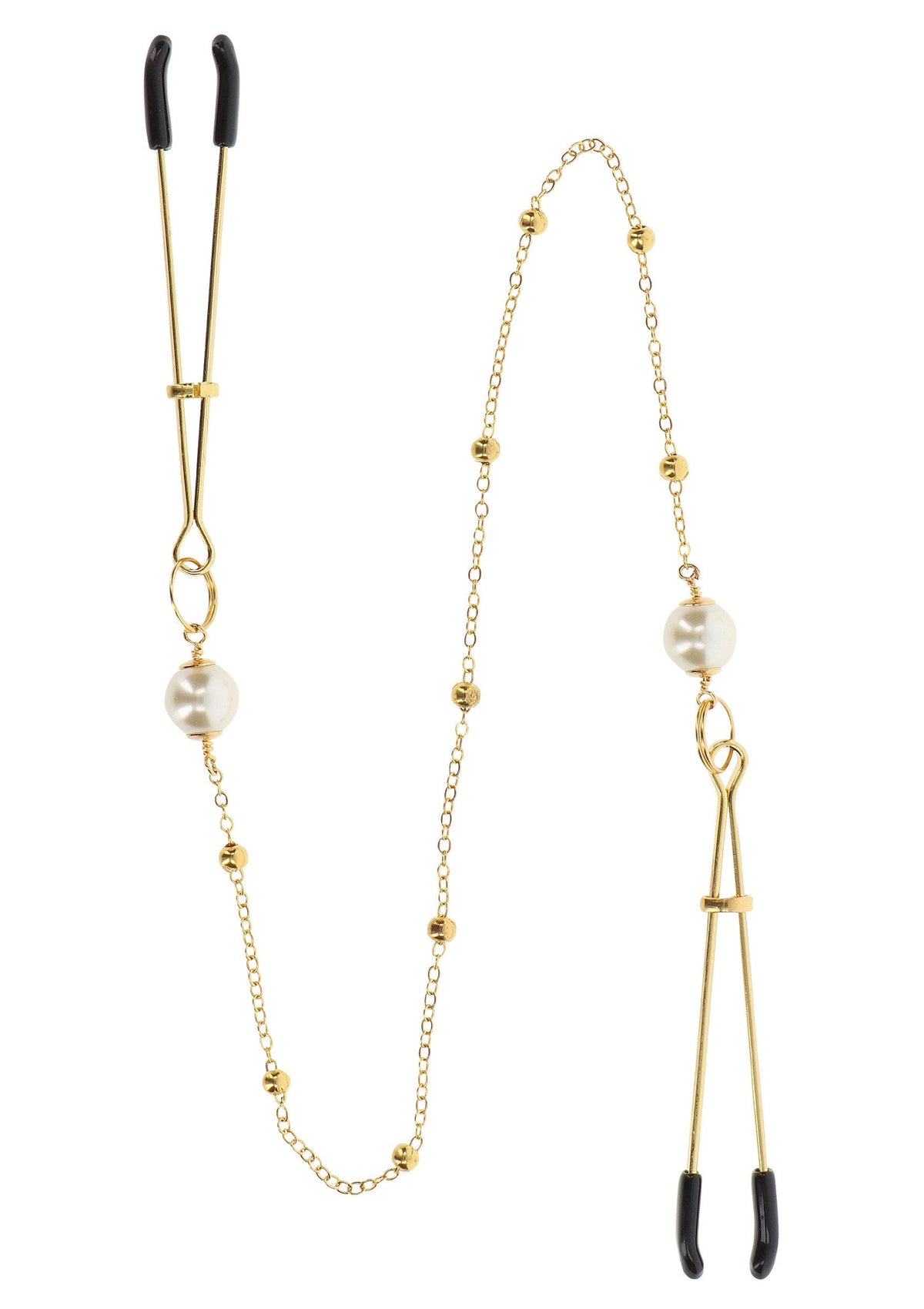 Tweezers Pearl & Deluxe Chain GOLD - 4