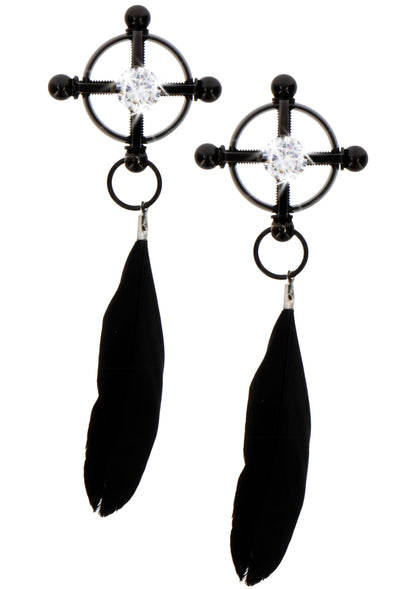 Velvet Feather Clamps BLACK - 4