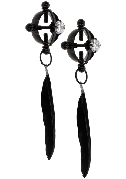 Velvet Feather Clamps BLACK - 1