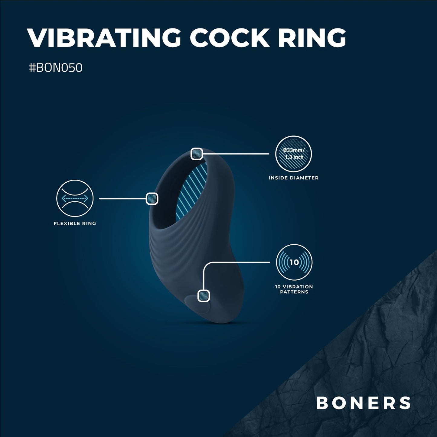 Boners - Vibrerende Cockring - 7