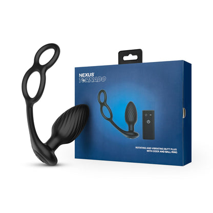 Nexus - Tornado Roterende Anaal Plug met Cock & Ball Rings  - 3