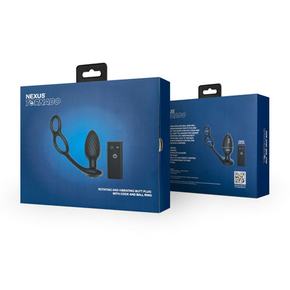 Nexus - Tornado Roterende Anaal Plug met Cock & Ball Rings  - 8