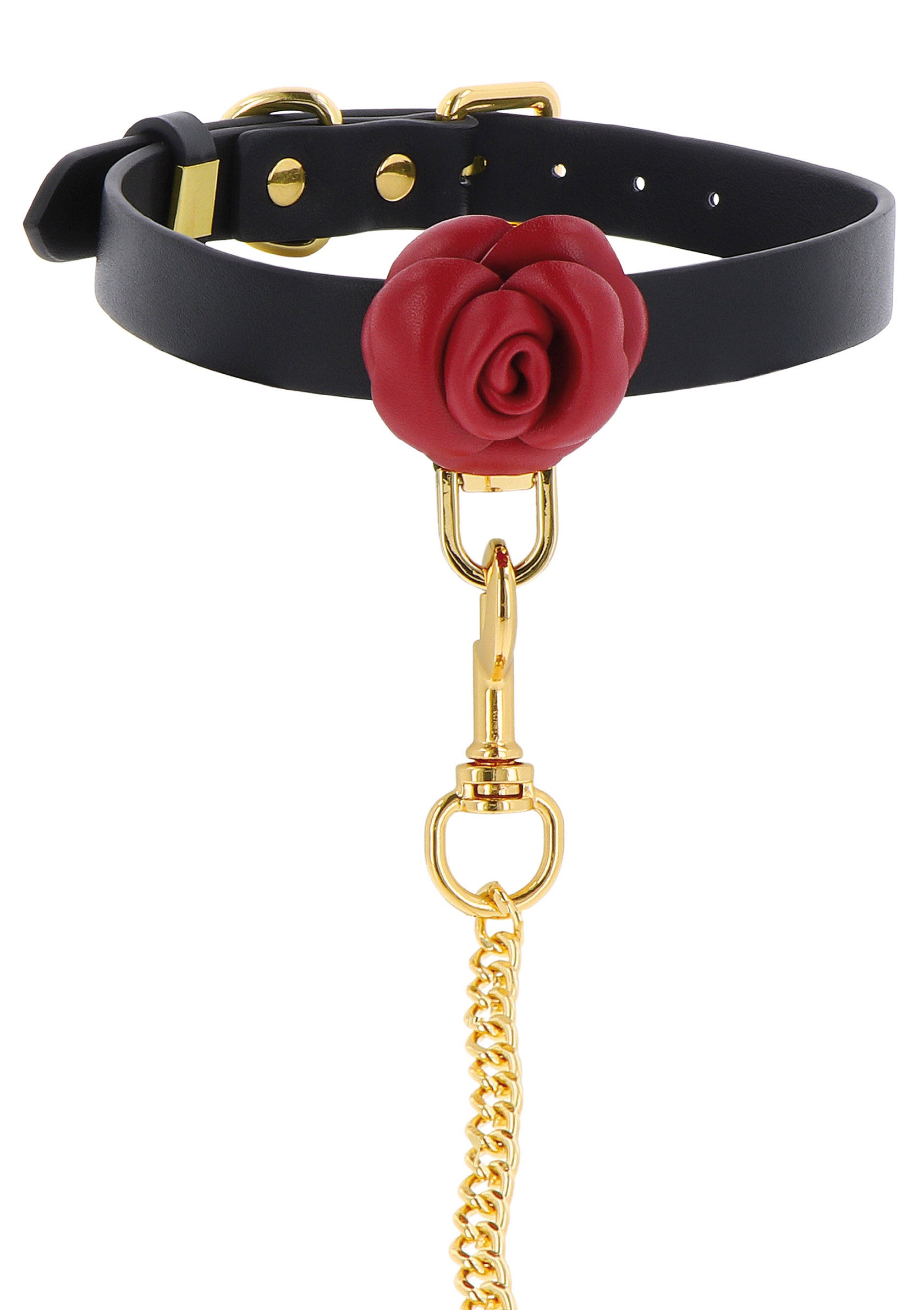 Taboom Wild Roses Collar & Leash BLACK - 6