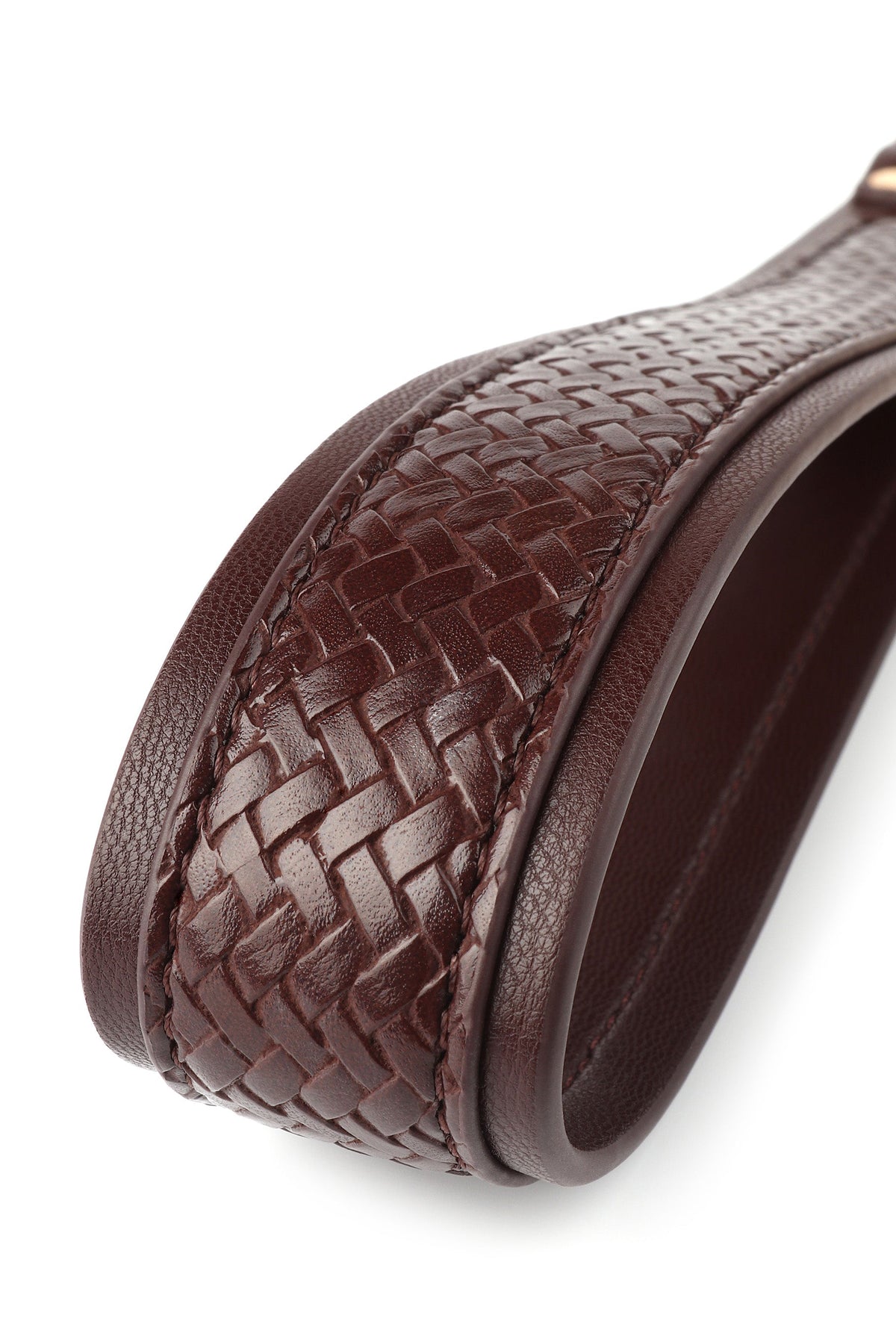 Woven Collar and Leash BROWN - 7