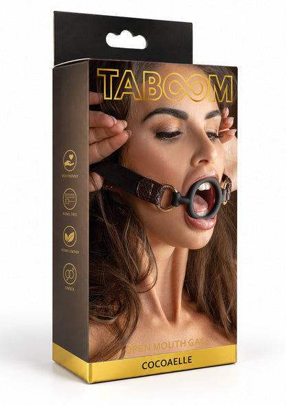 Open Ball Gag BROWN - 1
